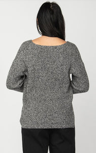 Long Sleeve Bevelled Hem Sweater - Dex Plus