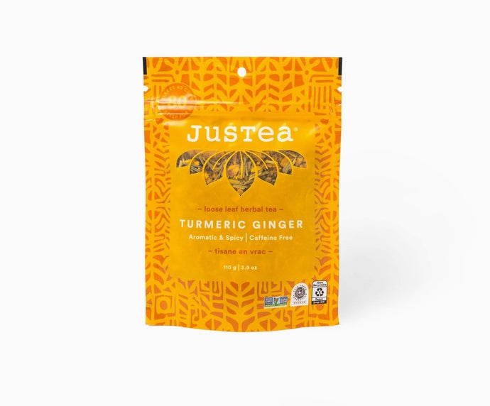 Turmeric Ginger Loose Leaf Pouch - JusTea