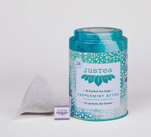 Peppermint Detox Tea Bag Tin - JusTea