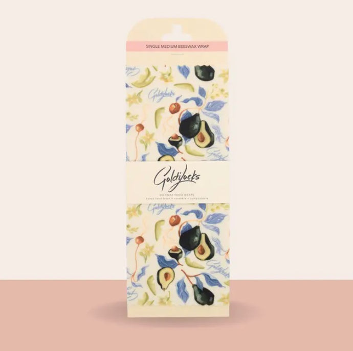 Goldilocks Beeswax Food Wraps - Medium Single Sheet - Avocado
