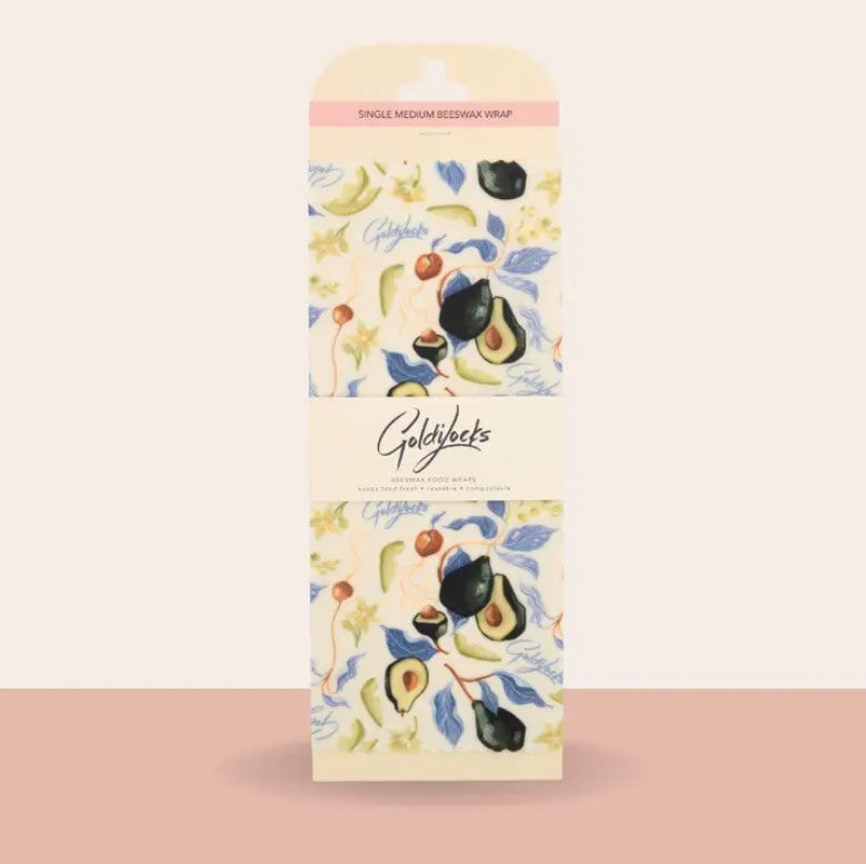 Goldilocks Beeswax Food Wraps - Medium Single Sheet - Avocado