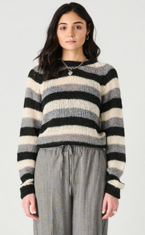 Long Sleeve Open Stitch Sweater - Dex