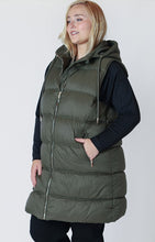 Load image into Gallery viewer, Hooded Puffer Vest - Army Green - Dex Plus