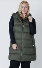 Load image into Gallery viewer, Hooded Puffer Vest - Army Green - Dex Plus