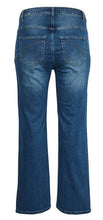 Load image into Gallery viewer, KCkanna Flora Flared Jeans - Kaffe Curve