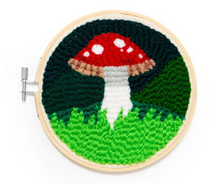 Mushroom Punch Needle Kit - Kikkerland