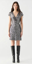 Load image into Gallery viewer, Cap Sleeve Sequin Wrap Dress - Dex