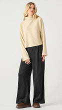 Load image into Gallery viewer, Long Sleeve Turtleneck Shimmer Top - Black Tape