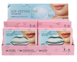 Age-Defying Trio Lip Masks (6-Pack) - Relaxus