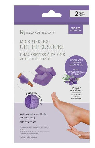 Moisturizing Gel Heel Socks - Lavender - Relaxus