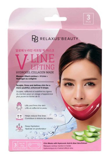 V-Line Hydrogel Collagen Lifting Mask (3-Pack) - Relaxus