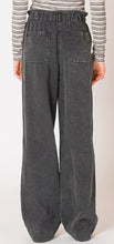 Load image into Gallery viewer, Wide Leg Denim Pants - Washed Black