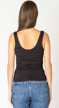 Load image into Gallery viewer, Essential Tank Top - Black - Black Tape