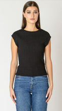 Load image into Gallery viewer, Drop Shoulder Textured Top - Black