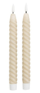 Twisted Taper Candles LED