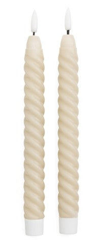 Twisted Taper Candles LED