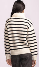 Load image into Gallery viewer, Corsica Sweater - White/Black Stripe