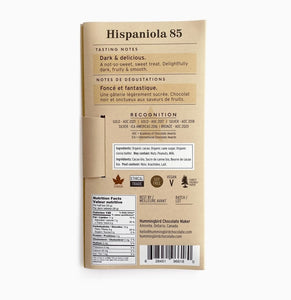 Hispaniola 85% - Hummingbird Chocolate - 60g