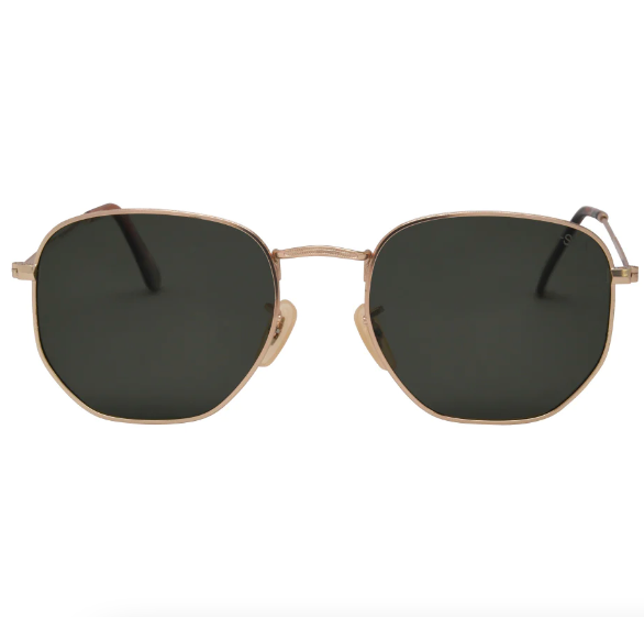 I-SEA Penn Gold/Green Polarized Sunglasses - Gold