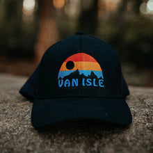 Load image into Gallery viewer, Van Isle Sunrise Trucker Hat - Black