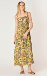 Load image into Gallery viewer, Tie Back Midi Dress - Olive Multi Floral