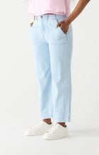 Load image into Gallery viewer, Light Blue Utility Wide Leg Crop Pant