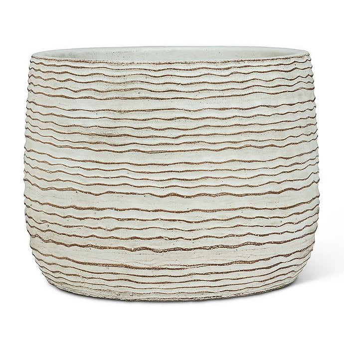 Large Wavy Ripple Planter - Abbott