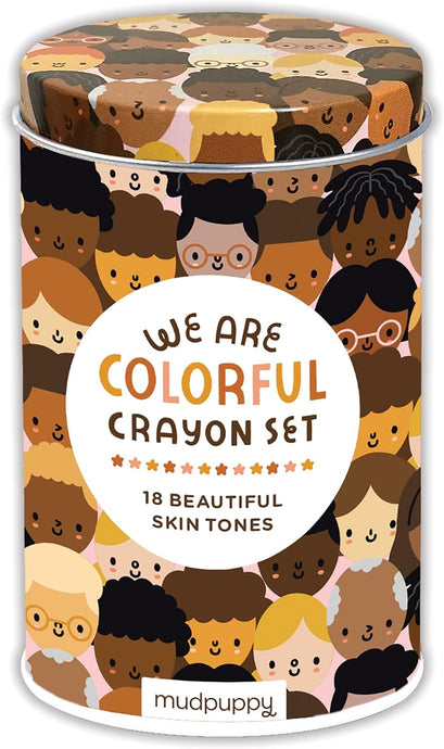 We Are Colorful Skin Tone Colored Crayons