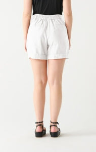 White Linen Trouser Short