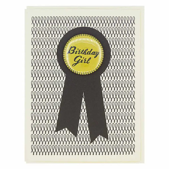 Birthday Girl Button Card