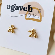 Load image into Gallery viewer, Balloon Dog Studs - Agaveh Girl