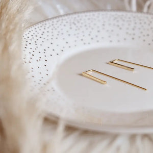 Liv Modern Bar Earrings - Oh So Lovely
