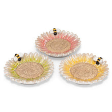 Load image into Gallery viewer, Flower &amp; Bee Plates Assorted Colors