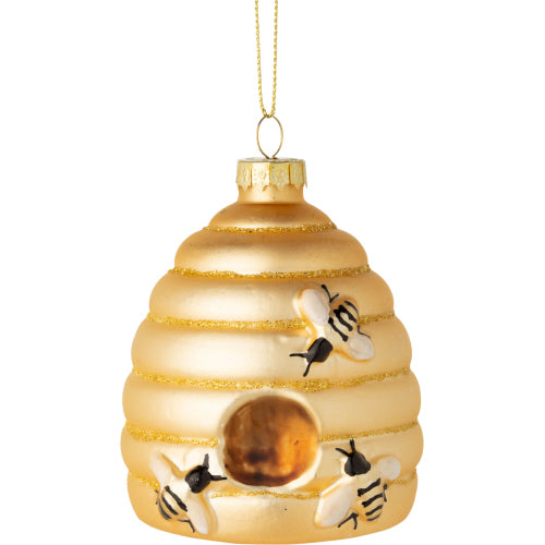 Glass Beehive Ornaments