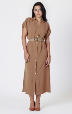 Belted Shirt Dress