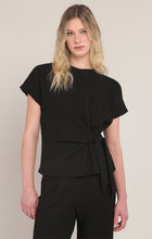 Load image into Gallery viewer, Textured Knot Top - Black
