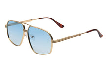Load image into Gallery viewer, I-SEA Bliss Sunglasses - Gold/Blue Gradient