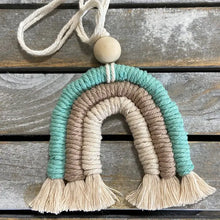 Load image into Gallery viewer, Macrame Rainbow Car Diffuser