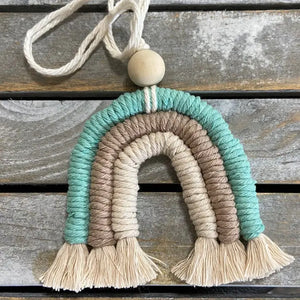 Macrame Rainbow Car Diffuser