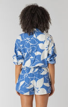 Load image into Gallery viewer, Button Front Linen Shirt - Azure Floral