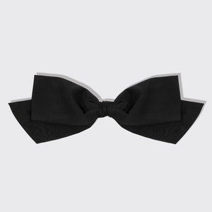 Recycled Fabric Bow Hair Clip Black - Kitsch