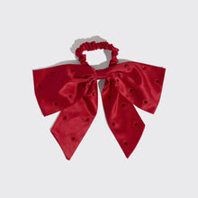 Load image into Gallery viewer, Holiday Satin Bow Scrunchie  - Kitsch