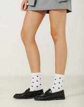 Load image into Gallery viewer, Ruffle Polka Dot Socks - Brunette The Label