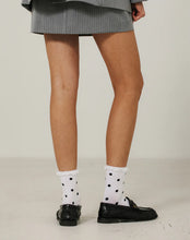 Load image into Gallery viewer, Ruffle Polka Dot Socks - Brunette The Label
