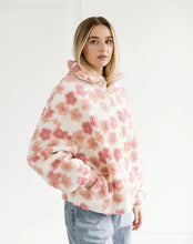Load image into Gallery viewer, Original Sherpa Jacket - Cream with Pink Floral - Brunette The Label