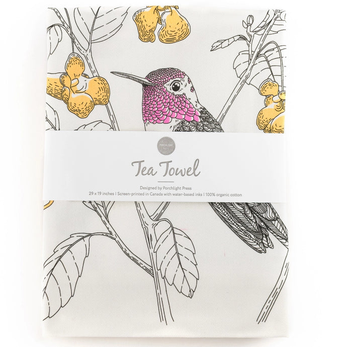 Hummingbird Tea Towel - Porchlight Press