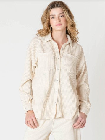 Thermal Knit Jacket - Cake Batter
