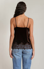 Load image into Gallery viewer, Velvet Lace Cami - Chocolate Brown