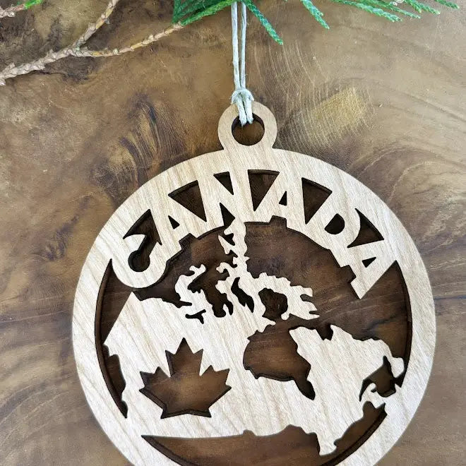 Canada Wood Ornament