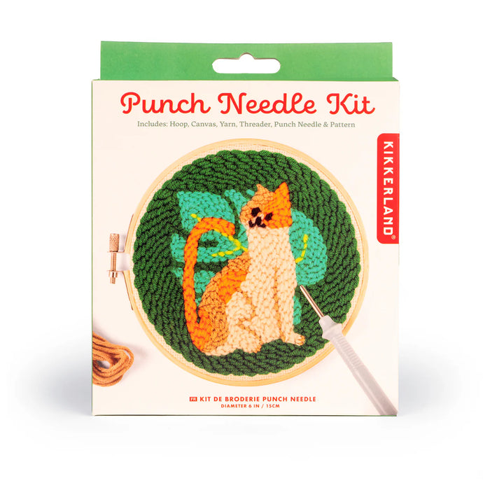 Cat Punch Needle Kit - Kikkerland